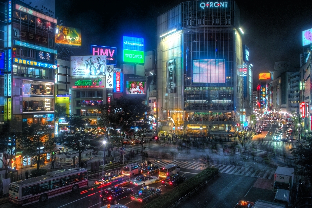 Shibuya Night (HDR)